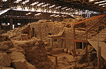 Greece, Europe, Southern Aegean, Southern Aegean region, santorini, excavation, excavations, archaeology, ruin, ruins, akrotiri.