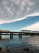 Australia, Nambucca River, Macksville, Clouds, Trucks, Transport