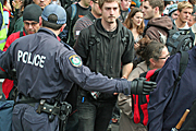 Australia, New South Wales, police, police force, emergency service, emergency services, law, law enforcer, gun, guns, weapon, weapons, law enforcement, law and order, crowd, crowds, sydney, people, apec, apec demonstration, demonstrator, demonstrators, demonstration, demonstrations, protest, protests, asia pacific economic cooperation.