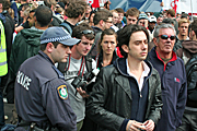 Australia, New South Wales, police, police force, emergency service, emergency services, law, law enforcer, law enforcement, law and order, sydney, crowd, crowds, people, apec, apec demonstration, demonstrator, demonstrators, demonstration, demonstrations, protest, protests, asia pacific economic cooperation.