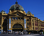 Australia, Victoria, Vic, Melbourne, Flinders Street, Flinders Street Station, Flinders Street Railway Station, Rail, transport, transportation, vehicle, vehicles, railway station, railway stations, rail, station, stations.
