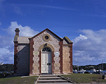 Australia, SA, south Australia, Robe, Robe Customs House, Museum, Museums, architecture, nautical museum, nautical museums, customs house, customs houses, door, doors, doorway, doorways, national trust, national trust building, national trust buildings, cloud, clouds, sky, skies, blue sky, blue skies, historical building, historical buildings, arch, arches, archway, archways.