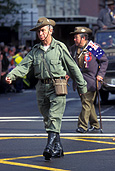 Australia, Anzac Day, Anzac Days, Anzac Day march, Anzac Day Marches, digger, diggers, Australian digger, Australian diggers, soldier, soldiers, returned soldier, returned soldiers, veteran soldier, veteran soldiers, veteran, veterans, old man, old men, elderly man, elderly men, elderly people, elderly person, elderly person, old people, man, men, male, males, people, old, aged, elderly, outdoors, slouch, slouch hat, slouch hats, slouch.