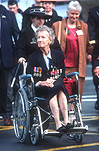 Australia, Anzac, Anzacs, Anzac Day, Anzac Days, parade, parades, Anzac Day parade, Anzac Day parades, digger, diggers, Australian digger, Australian diggers, Anzac Day 2003, old woman, old women, elderly woman, elderly women, elderly people, elderly person, elderly person, old people, medal, medals, wheelchair, wheelchairs, old, elderly, aged, people.