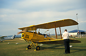 Australia, New South Wales, NSW, vintage plane, vintage planes, biplane, biplanes, bi-plane, bi-planes, transport, transportation, vehicle, vehicles, plane, planes, aircraft, aircrafts, aeroplane, aeroplanes, aviation, tiger moth, tiger moths, man, men, male, males, outdoors, light, airport, airports, blade, blades, propellor, propellors.