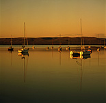 Australia, South Australia, SA, Pt Augusta, Port Augusta, boat, boats, moored boat, moored boats, boating, mood, mood scene, mood scenes, sunrise, sunrises, sunrises and sunsets, dawn, dawns, water, catamaran, catamarans.