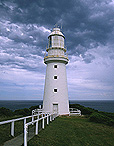 Australia, Victoria, Vic, otway, otways, Cape Otway, Otway ranges, cape, capes, Bass Strait, great dividing range, footpath, footpaths, lawn, lawns, path, paths, pathway, pathways, fence, fences, Eye of the Needle, coast, coasts, coastline, coastlines, coastal, water, seascape, seascapes, ocean, oceans, sea, seas, lighthouse, lighthouses, lightstation, lightstations, navigation, navigation aids, cape otway lighthouse, cloud, clouds, storm cloud, storm clouds.