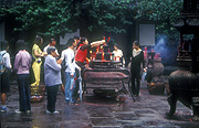 Asia, asian, china, chinese, people, beijing, crowd, crowds, worship, worships, worshipping, worshipper, worshippers, temple, temples, wenshu, wenshu sti temple, chengou, sichuan province, province, provinces, candle, candles.