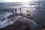 Australia, New South Wales, Sport pictures, Sports, fishing, coast, coasts, coastline, coastlines, water, sea, seas, ocean, oceans, beach, beaches, beach fishing, rockfishing, rock fishing.