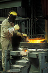 Industry, industrial, gold, gold mining, gold mining, pouring gold, gold pour, gold pouring, occupation, occupations, man, men, male, males, goldfields, WA, Western Australia, mine, mining, protective clothing, protective clothes.