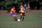 People, child, children, puberty, child, children, teenager, teenagers, adolescent, adolescents, boy, boys, male, males, teenage boy, teenage boys, outdoors, football, footballs, sport, ball, ball, run, runs, running, runner, runners.