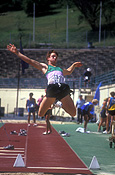 Australia, New South Wales, Sydney, People, male, males, man, men, Jump, jumps, longjump, longjumping, longjumper, longjumpers, long, Sport pictures, Sports, Sporting event, sporting events, athlete, athletes, competition, competitions, long jump, long jumper, long jumpers, long jumping, track and field, track and field event, track and field events, outdoors.