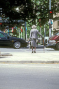 Australia, sa, south australia, people, woman, women, aged, old, elderly, old woman, old women, elderly woman, elderly women, aged people, old people, elderly people, walking stick, walking sticks, road, roads, city, cities.