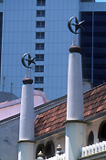 Singapore, architecture, mosque, mosques, religion, religious building, religious buildings, alabrar, alabrar mosque, minaret, minarets.