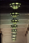 Architecture, ceiling, ceilings, light, lights, electricity, electric light, electric lights.