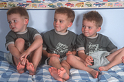 People, child, children, triplet, triplets, bed, beds, bedroom, bedrooms, boy, boys, male, males, identicalAustralia, Sport pictures, Sports, balloon images, hot air balloons