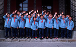 Child, children, outdoors, school, schools, primary school, primary, primary schools, school child, school children, china, zunyi, uniform, uniforms, school uniform, school uniforms, education, boy, boys, male, males.