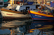 Turkey, Antalya, boat, boats, boating, fishing, fishing boat, fishing boats, moored, water, mooring, moorings, rope, ropes, net, nets, fishing net, fishing nets, port, ports, dock, docks, moored boat, moored boats, reflections, reflected, sign, signs, wood, wooden.