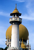 Singapore, architecture, mosque, mosques, religion, religious building, religious buildings, sultans mosque, minaret, minarets, dome, domes.