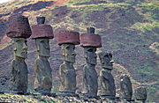 Easter Island, Chile, Latin America, Monolith, Monoliths, Ceremonial, Ceremonial site, Ceremonial sites, shrine, shrines, ceremonial shrine, ceremonial shrines, Historic site, Historic sites, megalithic, moais, sentinel, sentinels, rano raraku, anakena, statue, statues.