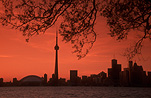 Canada, Toronto, Centre Island, Sunset, sunsets, sunrises and sunsets, mood, mood scene, mood scenes, architecture, tower, towers, CN tower, silhouette, silhouettes, FF25,