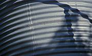 Tank, tanks, water, water tank, water tanks, water storage, corrugated iron, iron, corrugated, shadow, shadows, rainwater, rainwater tank, rainwater tanks.