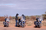 Australia, NT, Northern territory, outback, australian outback, outback australia, man, men, male, males, outdoors, helmet, helmets, motorbike, motorbikes.
