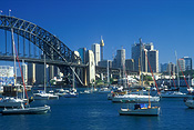 Australia, New South Wales, Architecture, arch, arches, archway, archways, skyscraper, skyscrapers, highrise, high-rise, high-rise building, high-rise buildings, Sydney, Sydney Harbour, Sydney Harbor, Sydney Harbour Bridge, Sydney Harbor Bridge, harbour bridge, yacht, yachts, moored yacht, moored yachts, boat, boats, moored boat, moored boats, architecture, tower, towers, centrepoint tower, centrepoint tower, FF25,