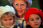 People, child, Children, girl, girls, female, females, girl, girls, granddaughter, granddaughters, grandparent, grandparents, grandmother, grandmothers, family, families, old people, elderly people, elderly person, elderly persons, old woman, old women, elderly woman, elderly women, hat, hats, beret, berets, glasses, pair of glasses, spectacles, old, elderly, aged.