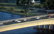 Australia, WA, Western Australia, architecture, Perth, Bridge, Bridges, Narrows, Narrows Bridge, traffic, car, cars, vehicle, vehicles, traffic, river, rivers, park, parks, FF25,