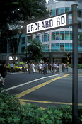 Singapore, road, roads, city, cities, orchard road, sealed, sealed road, sealed roads, pedestrian, pedestrians, pedestrian crossing, pedestraian crossings, road sign, road signs, roadsign, roadsigns, sign, signs, FF25,