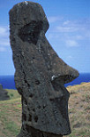 Easter Island, Chile, Latin America, Monolith, Monoliths, Ceremonial, Ceremonial site, Ceremonial sites, shrine, shrines, ceremonial shrine, ceremonial shrines, Historic site, Historic sites, megalithic, moais, sentinel, sentinels, rano raraku.