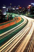 Road, Roads, sealed road, sealed roads, freeway, freeways, sydney, sydney road, sydney roads, sydney, light, lights, street lamp, street lamps, NSW, New South Wales, Australia, night, nightime, night time.