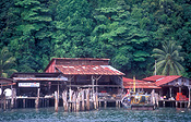 Asia, Asian, Southeast Asia, South East Asian, SE Asia, roof, roofs, rooves, malaysia, boat, boats, fishermen, fisherman, fishing, fishing boat, fishing boats, jungle, jungles, forest, forests, rainforest, rainforests, house, houses, housing.
