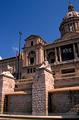 Europe, spain, barcelona, palace, palaces, national palace, statue, statues, FF25,