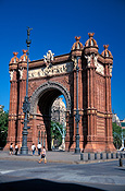 Europe, spain, barcelona, arch, arches, archway, archways, architecture, spanish, arch of triumph, spanish, FF25,