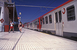 Transport, transportation, vehicle, vehicles, Train, Trains, Railway station, Railway stations, costa dorada, sitges, Sitges Railway station, Spain, platform, platforms, platform station, platform stations, railway station platform, railway station platforms, FF25,