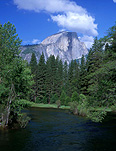 America, USA, United States, United States of America, California, National Park, National Parks, Yosemite, Yosemite NP, Yosemite National Park, mountain, mountains, half dome, cloud, clouds, river, rivers, water, FF25,