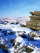 Europe, Western Europe, UK, Britain, British Isles, England, United Kingdom, Great Britain, derbyshire, winter, snow, winter scene, winter scenes, yorkshire, moor, moors, hathersage, hathersage moor, south, south yorkshire, snow scene, snow scenes, rock, rocks, FF25,