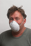 Man, Men, Male, Males, occupation, occupations, mask, masks, face mask, face masks, protective mask, protective masks, builders mask, builders masks, builder, builders, portrait, portraits, people.