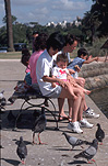 Family, Families, Parent, Parents, Parenting, Parenthood, people, child, children, daughter, daughters, girl, girls, female, females, mother, mothers, asian, asians, asian people, asian child, asian children, asian woman, asian women, man, men, male, males, woman, women, female, females, outdoors, pigeon, pigeons.