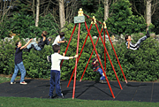 People, child, children, female, females, girl, girls, male, males, boy, boys, outdoors, swing, swings, swinging, playground, playgrounds, Australia, Sport pictures, Sports, balloon images, hot air balloons