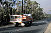 Fire, Fires, bushfire, heavy vehicle, heavy vehicles, bushfires, fire engine, fire engines, fire brigade, fire brigades, truck, trucks, fire truck, fire trucks, emergency services, emergency vehicle, emergency vehicles, disaster, disasters, road, roads, sealed, sealed road, sealed roads.