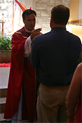 Religion, religions, religious, religious building, religious buildings, catholic, catholics, catholic religion, roman catholic, roman catholics, roman catholic church, roman catholicism, christianity, christian, christians, faith, spirituality, worship, worships, worshipping, people, man, men, male, males, catholic church, catholic churches, priest, priests, communion, holy communion, wafer, wafers, communion wafer, communion wafers, holy communion wafer, holy communion wafers, parish, parishioner, parishioners, mass, eucharist, eucharists, eucharistic rite, eucharistic rites, sacrament, sacraments, holy sacrament, MM49,