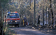 Fire, Fires, bushfire, bushfires, heavy vehicle, heavy vehicles, fire engine, fire engines, fire-engines, fire brigade, fire brigades, truck, trucks, fire truck, fire trucks, emergency services, disaster, disasters, Australia, New South Wales, hawkesbury, hawkesbury area, hawkesbury region, hawkesbury district, Hawkesbury, Hawkesbury Valley, NSW, New South Wales, Australia, emergency vehicle, emergency vehicles, road, roads, unsealed road, unsealed roads.