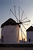 Greece, Europe, Southern Aegean, Southern Aegean region, Mykonos, windmill, windmills.