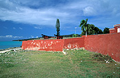 Caribbean, Caribbean Islands, fort frederick, fort, forts, wall, walls, coast, coasts, coastline, coastlines, FF25,