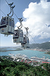 Caribbean, The Caribbean, Caribbean Islands, Saint Thomas, Charlotte Amalie, cable car, cable cars, cablecar, cablecars, chairlift, chairlifts, paradise point, cloud, clouds, FF25,