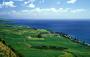 Caribbean, Caribbean Islands, Saint Kitts, St Kitts, Brimstone Hill, Brimstone Hill Fortress, Fort, Forts, Fortress, Fortresses, hill, hills, green hill, green hills, coast, coasts, coastline, coastlines, FF25,
