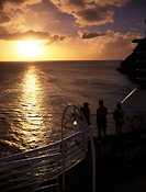 Transport, transportation, vehicle, vehicles, ship, ships, shipping, vessel, vessels, people, outdoors, sunset, sunsets, sunrises and sunsets, stern, cruise ship, cruise ships, liner, liners, cruise liner, cruise liners, caribbean, the caribbean, cloud, clouds, FF25,